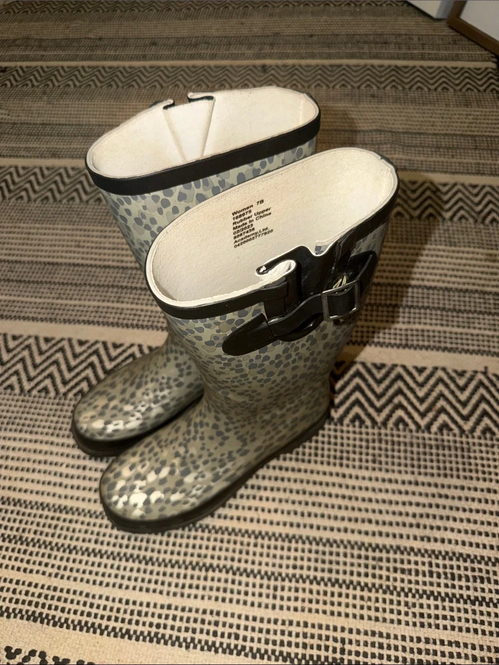 Magellan Outdoors Gray & Black Speckled Women's Rain Boots